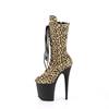 Pleaser - FLAMINGO1050LP Platform Boots, Pole dance shoes - Cream/Black Product image
